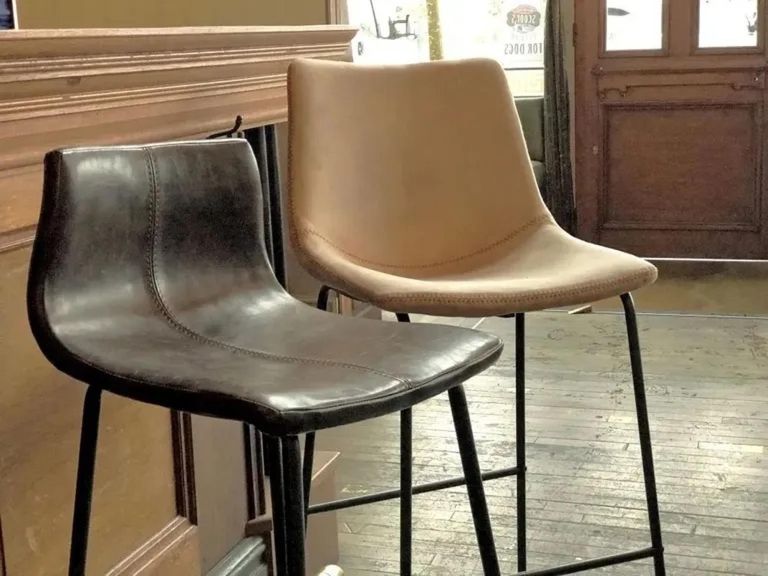 Clearance - Erlangen Barstools - Set of 2 - Vintage Chestnut Leather - FSS14758