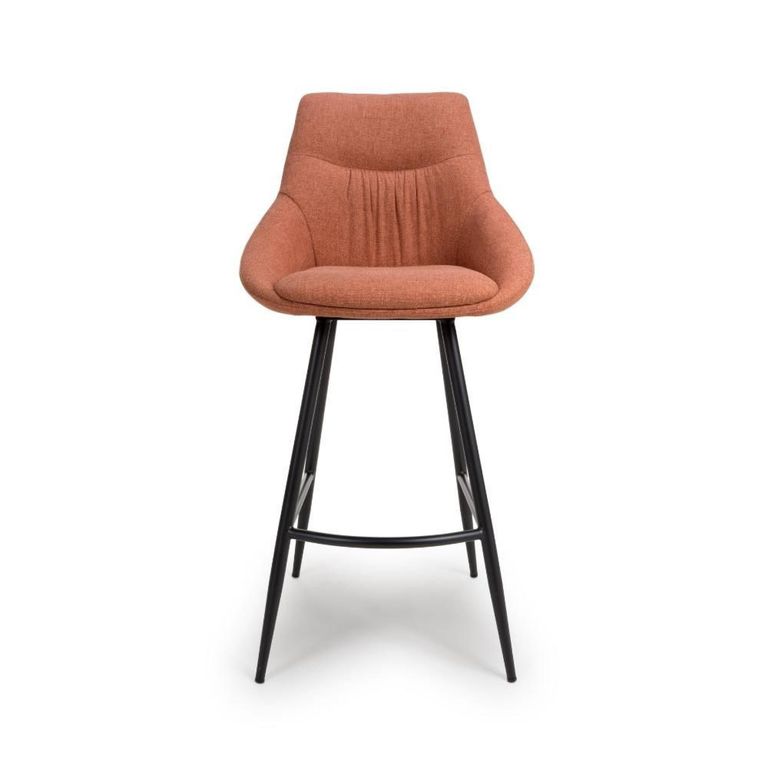 Boden Bar Chair - Set of 2 - Brick Red Fabric