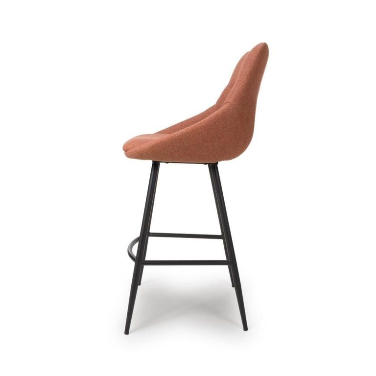 Boden Bar Chair - Set of 2 - Brick Red Fabric