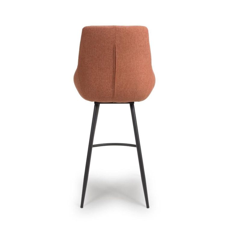 Boden Bar Chair - Set of 2 - Brick Red Fabric