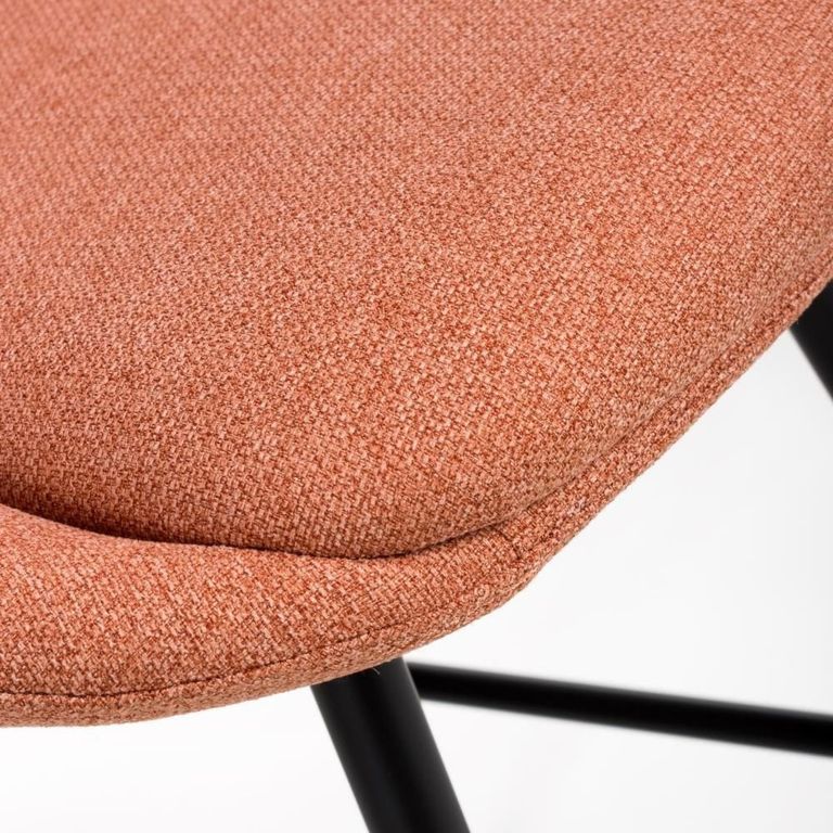 Boden Bar Chair - Set of 2 - Brick Red Fabric