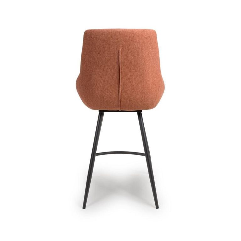 Boden Counter Chair - Set of 2 - Brick Red Fabric