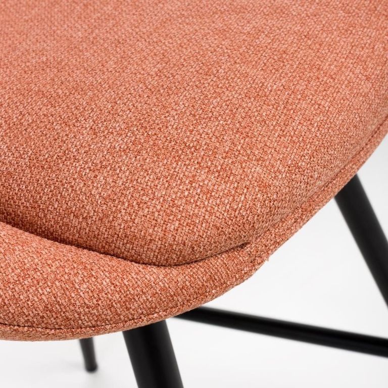 Boden Counter Chair - Set of 2 - Brick Red Fabric