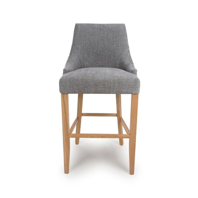 Cole Bar Chair - Set of 2 - Grey Fabric