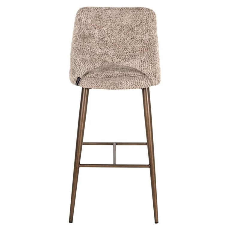 Delphine Barstool - Lovely Nature and Gold - Fabric and Metal