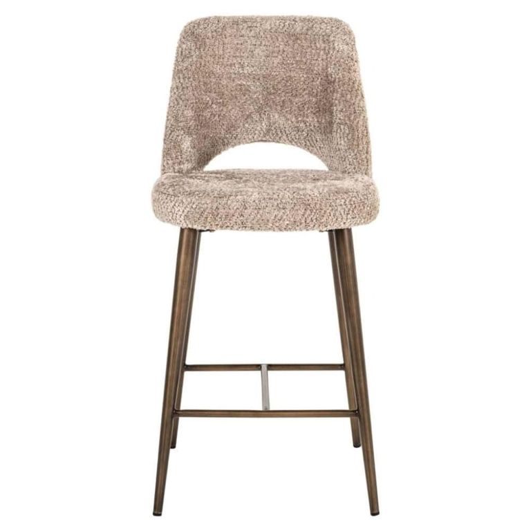 Delphine Counter Stool - Lovely Nature - Fabric and Metal