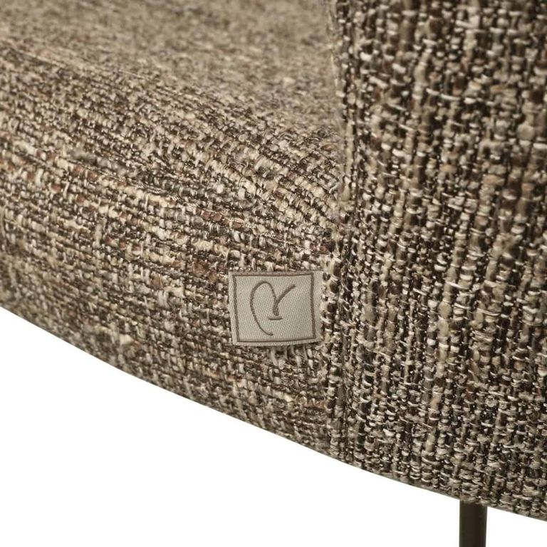 Odarby Counter Stool - Brown Tweed - Fabric and Metal