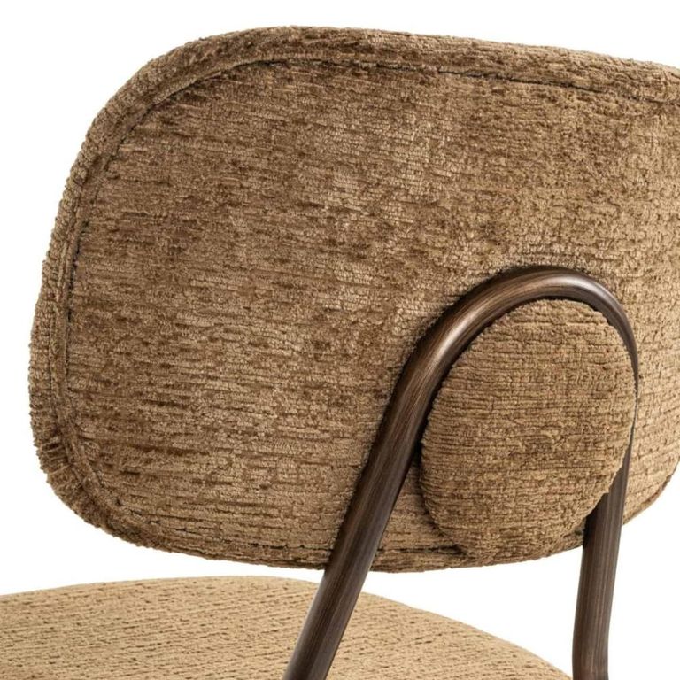 Xenia Counter Stool - Set of 2 - Brandy Fusion - Fabric and Metal