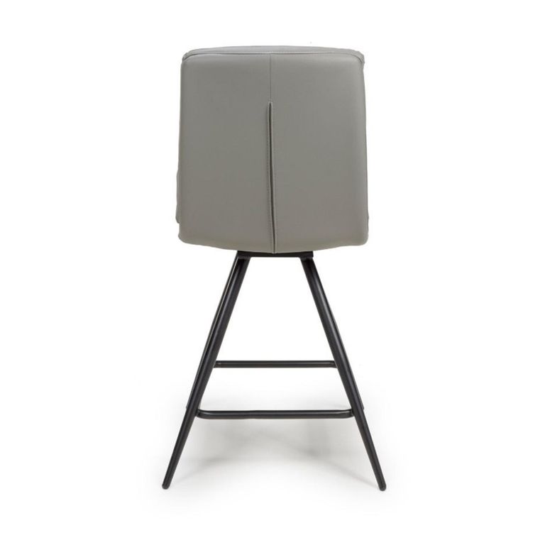 Nobo Swivel Counter Stool - Set of 2 - Truffle - Faux Leather