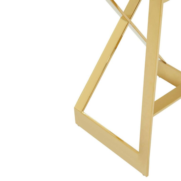 Azalea Barstool - Set of 2 - Black Velvet Fabric with Gold Metal