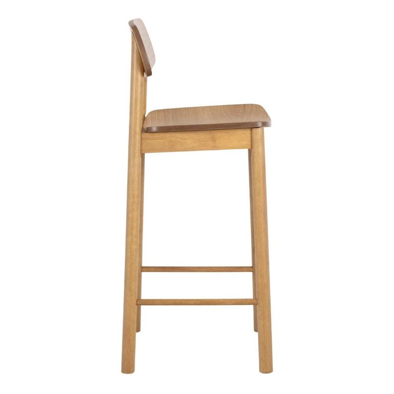 2 x Barlow Matt Oak Barstool