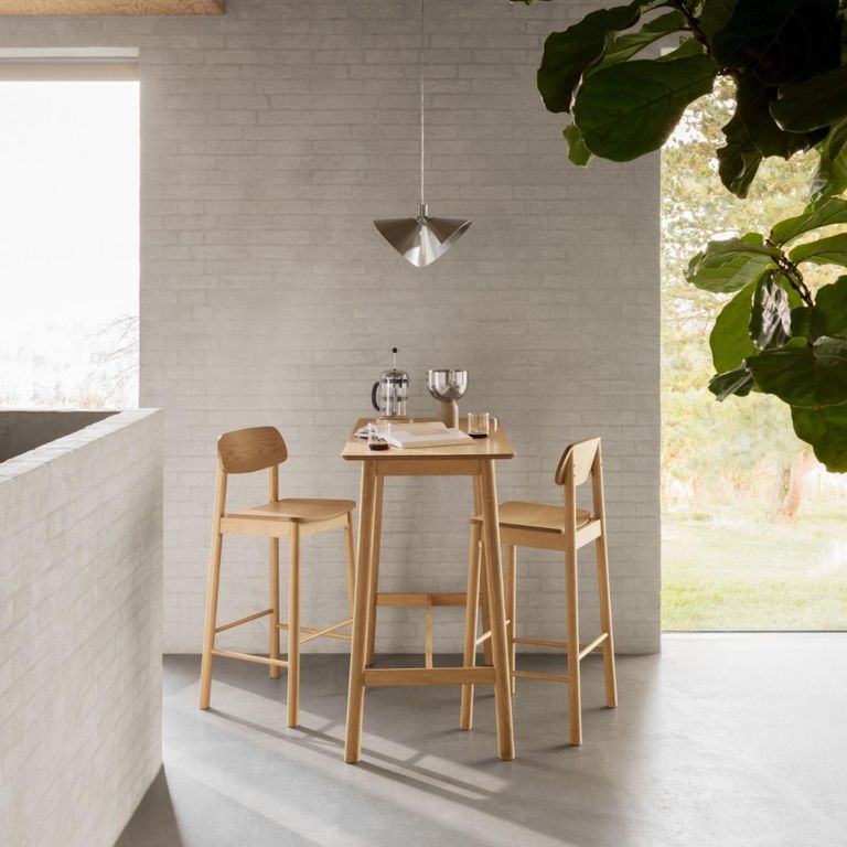 2 x Barlow Matt Oak Barstool