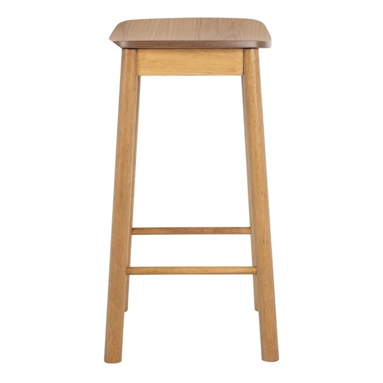 2 x Barlow Matt Oak Barstool Without Back