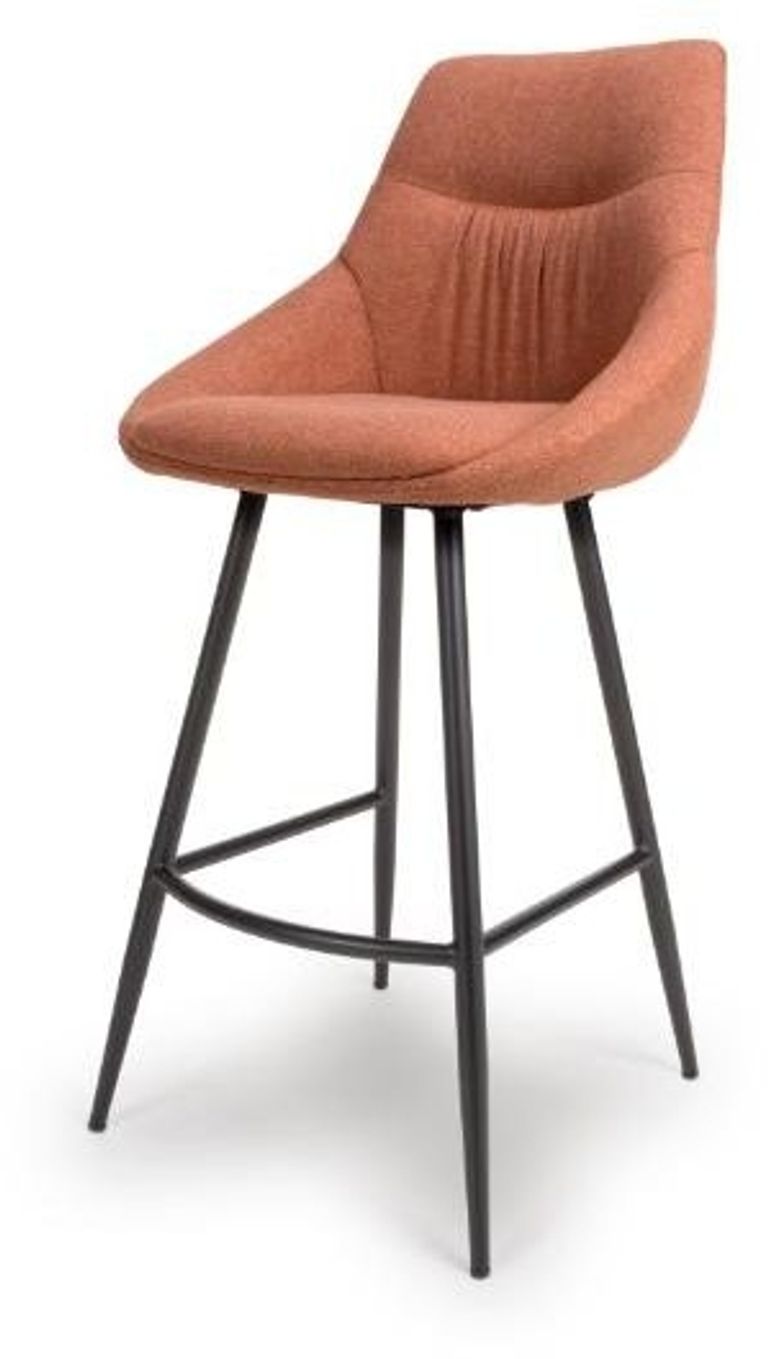 Boden Bar Chair - Set of 2 - Brick Red Fabric