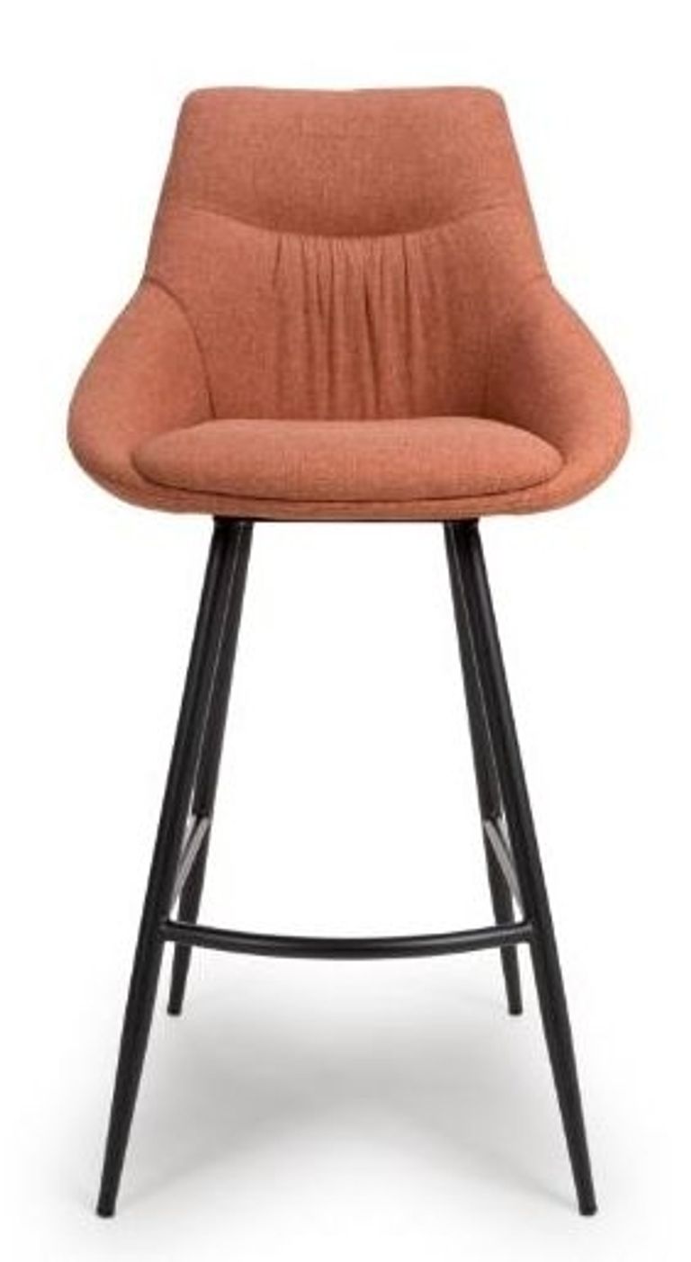 Boden Bar Chair - Set of 2 - Brick Red Fabric