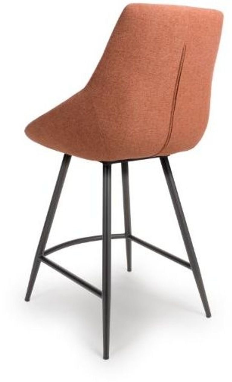Boden Counter Chair - Set of 2 - Brick Red Fabric