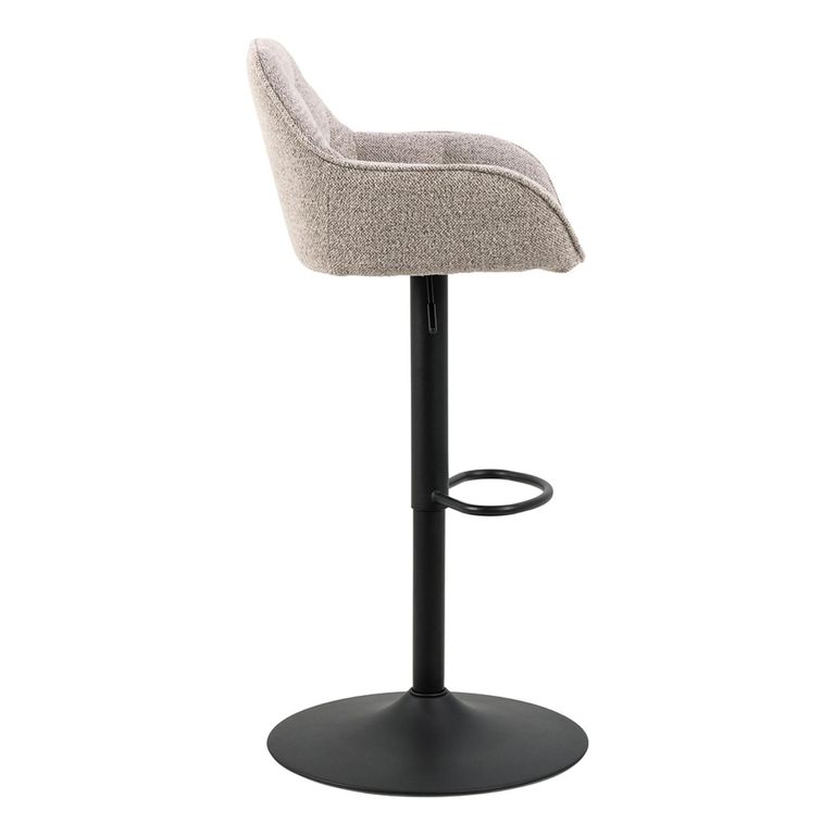 Brooke Barstool - Set of 2 - Beige Boucle Fabric - with Back