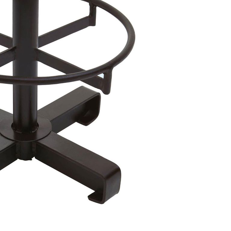 Buffalo Barstool - Set of 2 - Round - Antique Blue - Leather