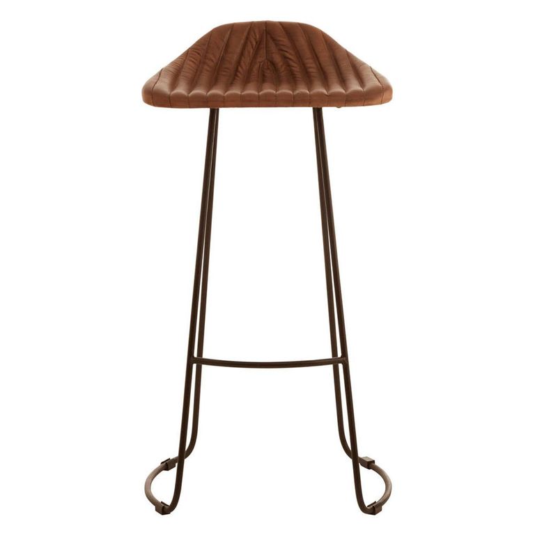 Buffalo Barstool - Set of 2 - Brown - Leather
