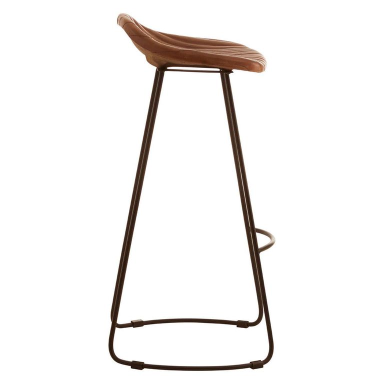 Buffalo Barstool - Set of 2 - Brown - Leather