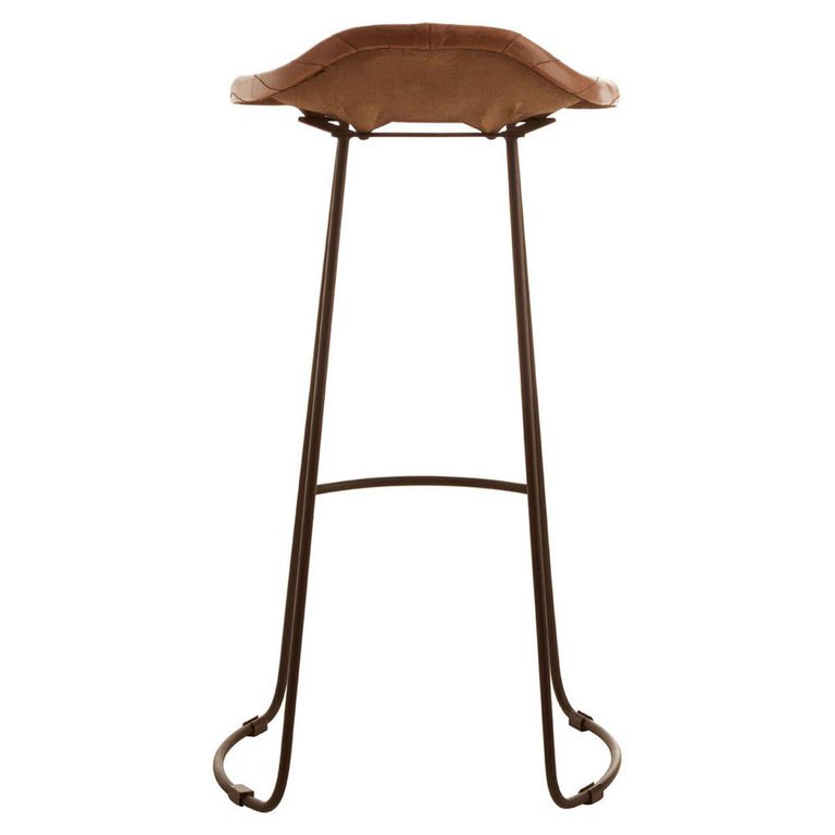 Buffalo Barstool - Set of 2 - Brown - Leather