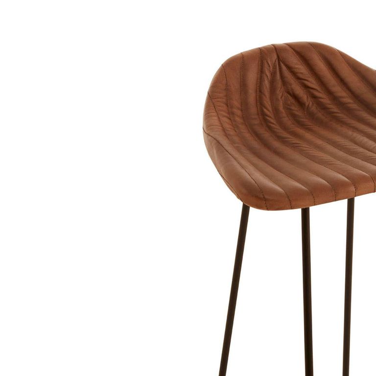 Buffalo Barstool - Set of 2 - Brown - Leather