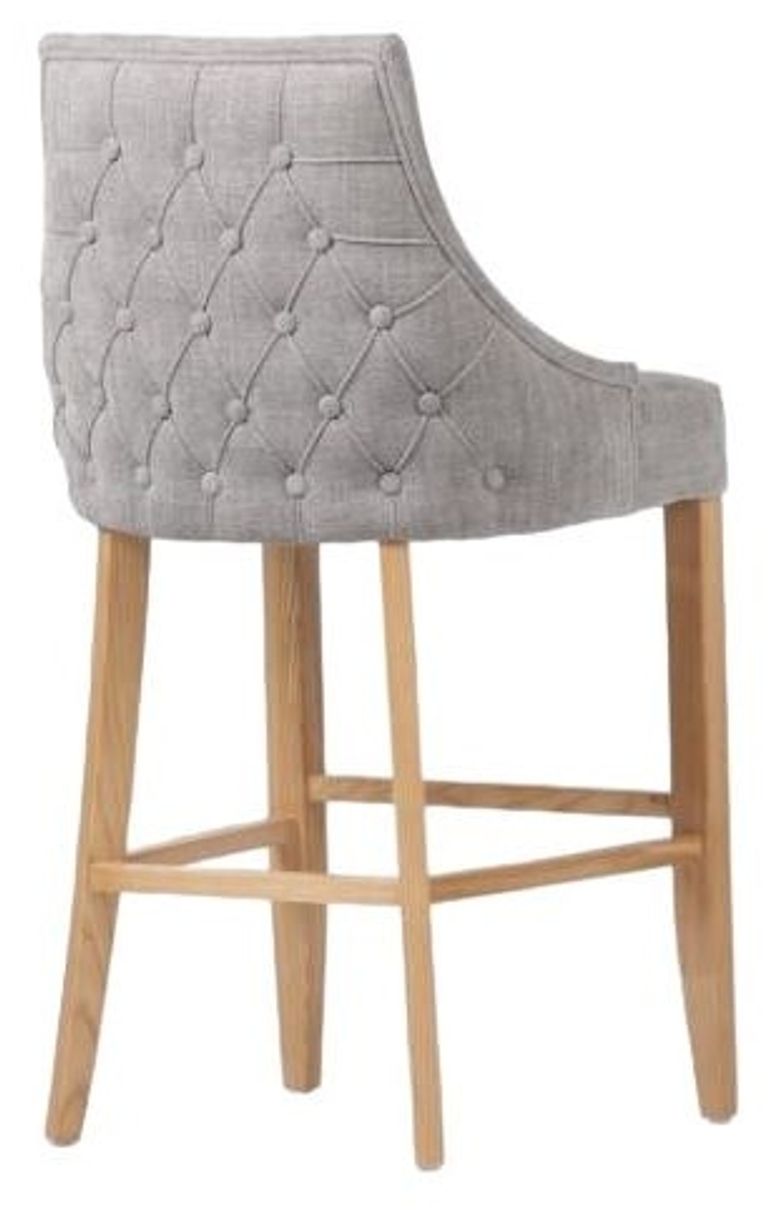 Cole Bar Chair - Set of 2 - Grey Fabric