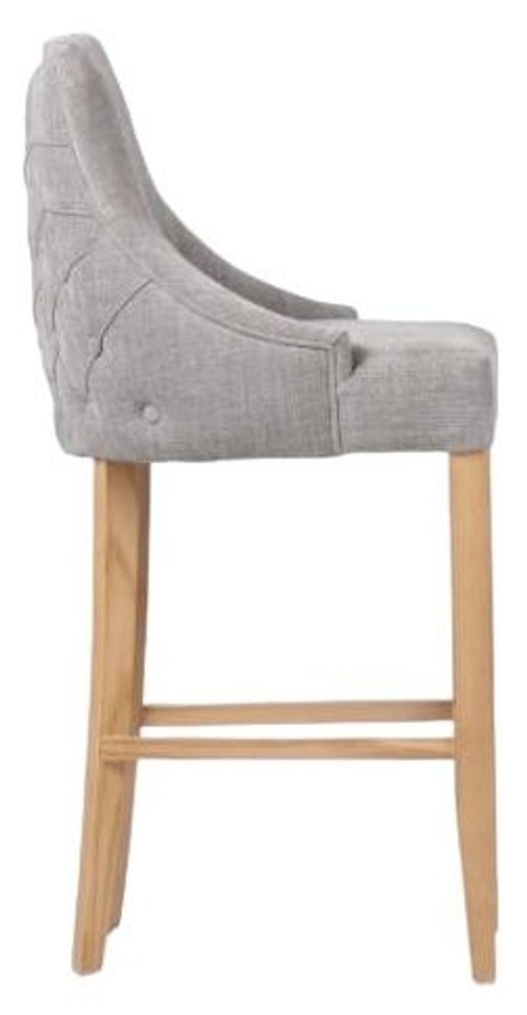 Cole Bar Chair - Set of 2 - Grey Fabric