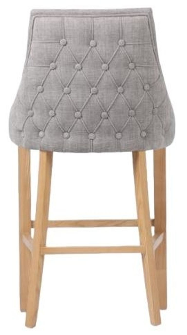 Cole Bar Chair - Set of 2 - Grey Fabric