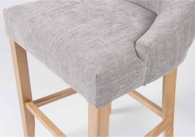 Cole Bar Chair - Set of 2 - Grey Fabric