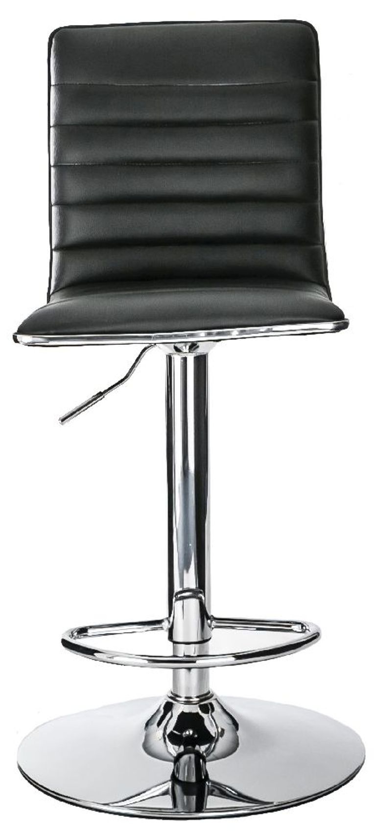 2 x Comal Black Faux Leather Barstool - ABS1301-BLK