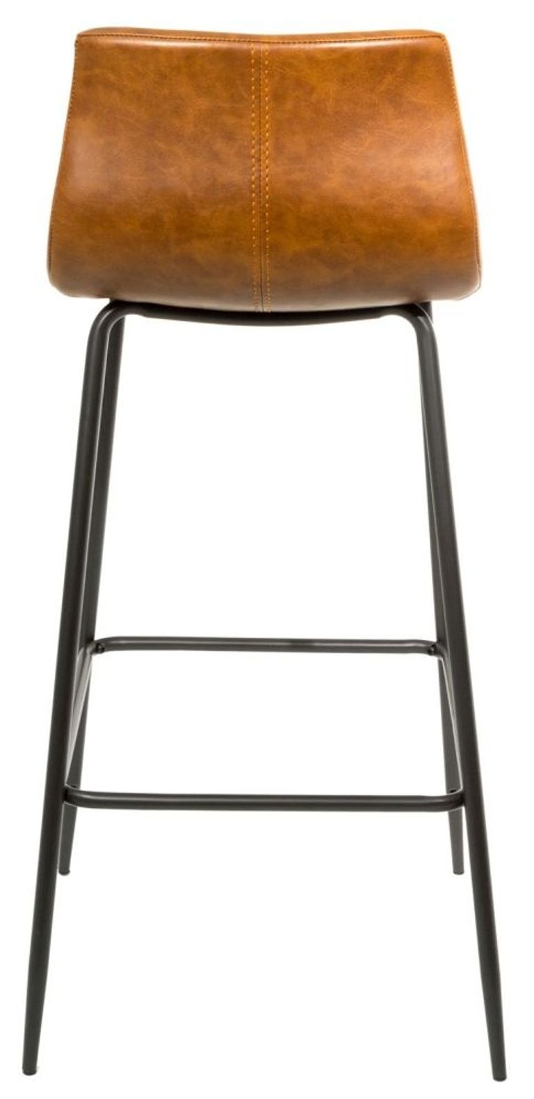 2 x Erlangen Tan Vintage Leather Barstool