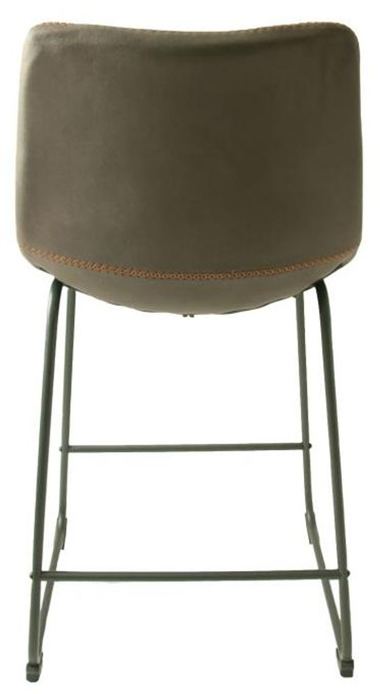 2 x Fremont Mussel Grey Fabric Counter Stool