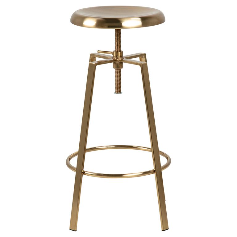 Goose Barstool - Set of 2 - Gold Screw Bolt - Round
