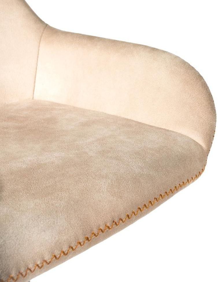 2 x Hawai Oyster Natural Fabric Gas Lift Barstool