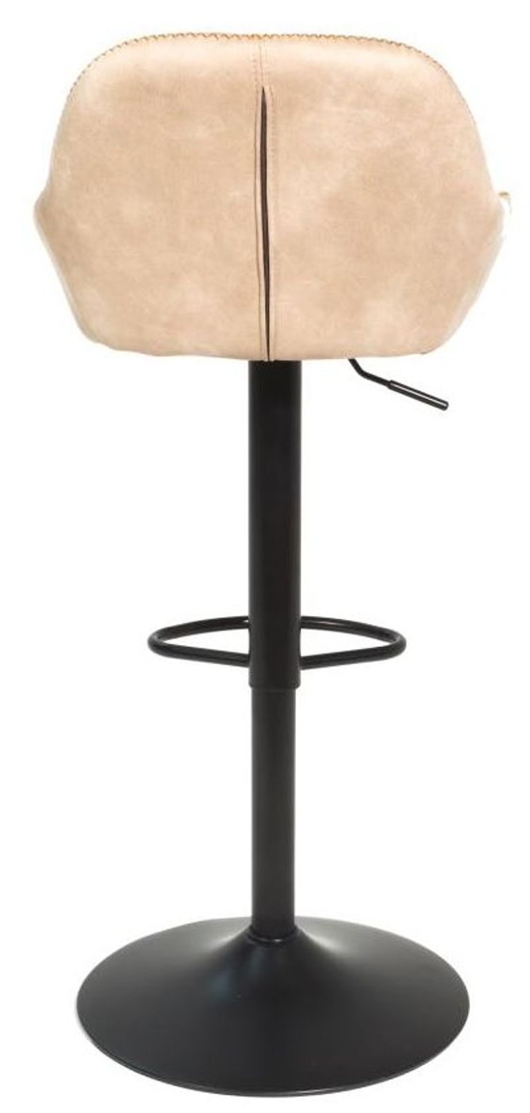 2 x Hawai Oyster Natural Fabric Gas Lift Barstool