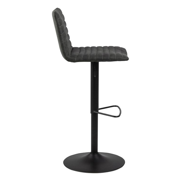 Kimmy Barstool - Set of 2 - Anthracite Fabric - Gas Lift