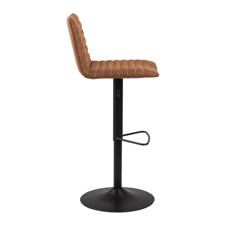 Kimmy Barstool - Set of 2 - Camel Fabric - Gas Lift