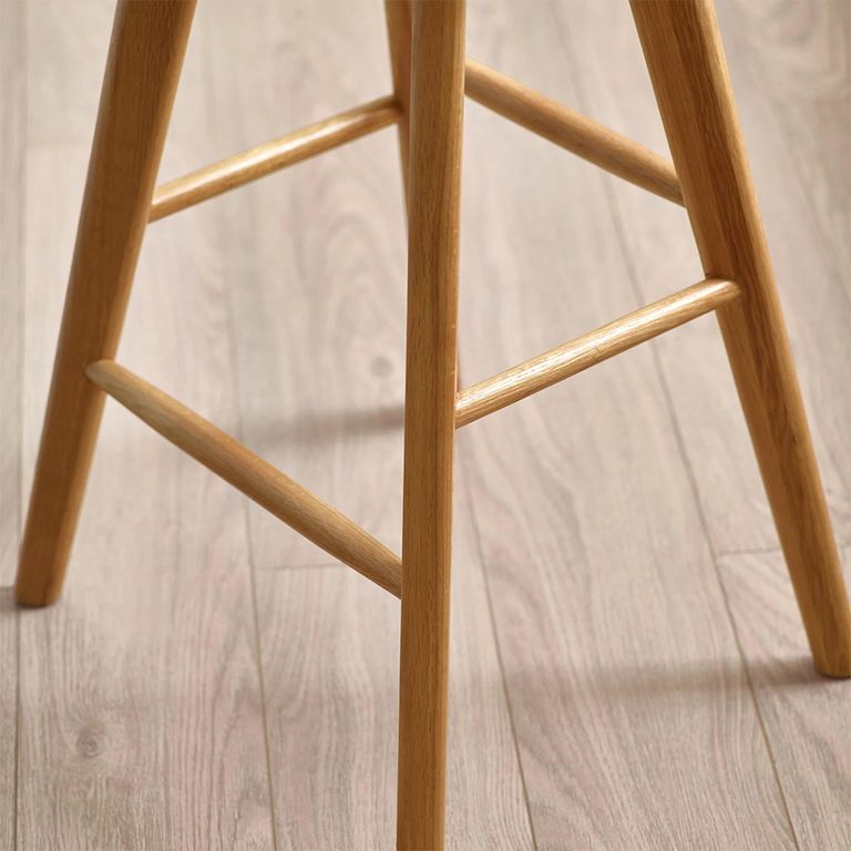 Mulu Barstool - Set of 2 - Natural Wood