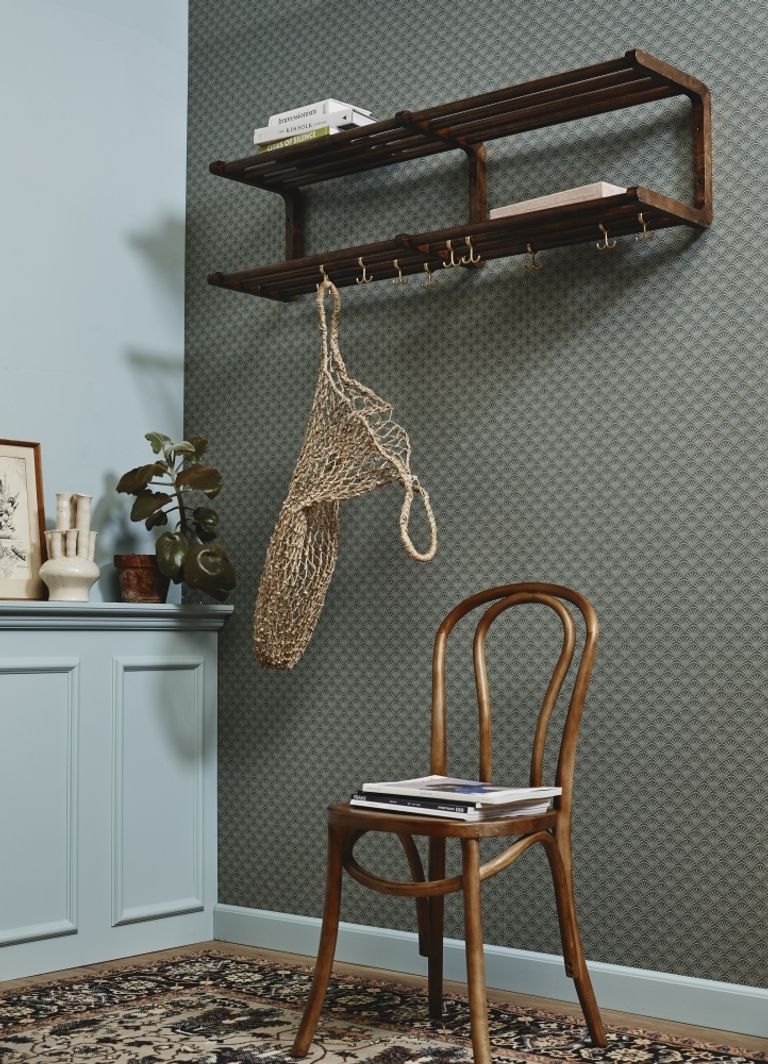 2 x Bistro Brown Wooden Bar Chair