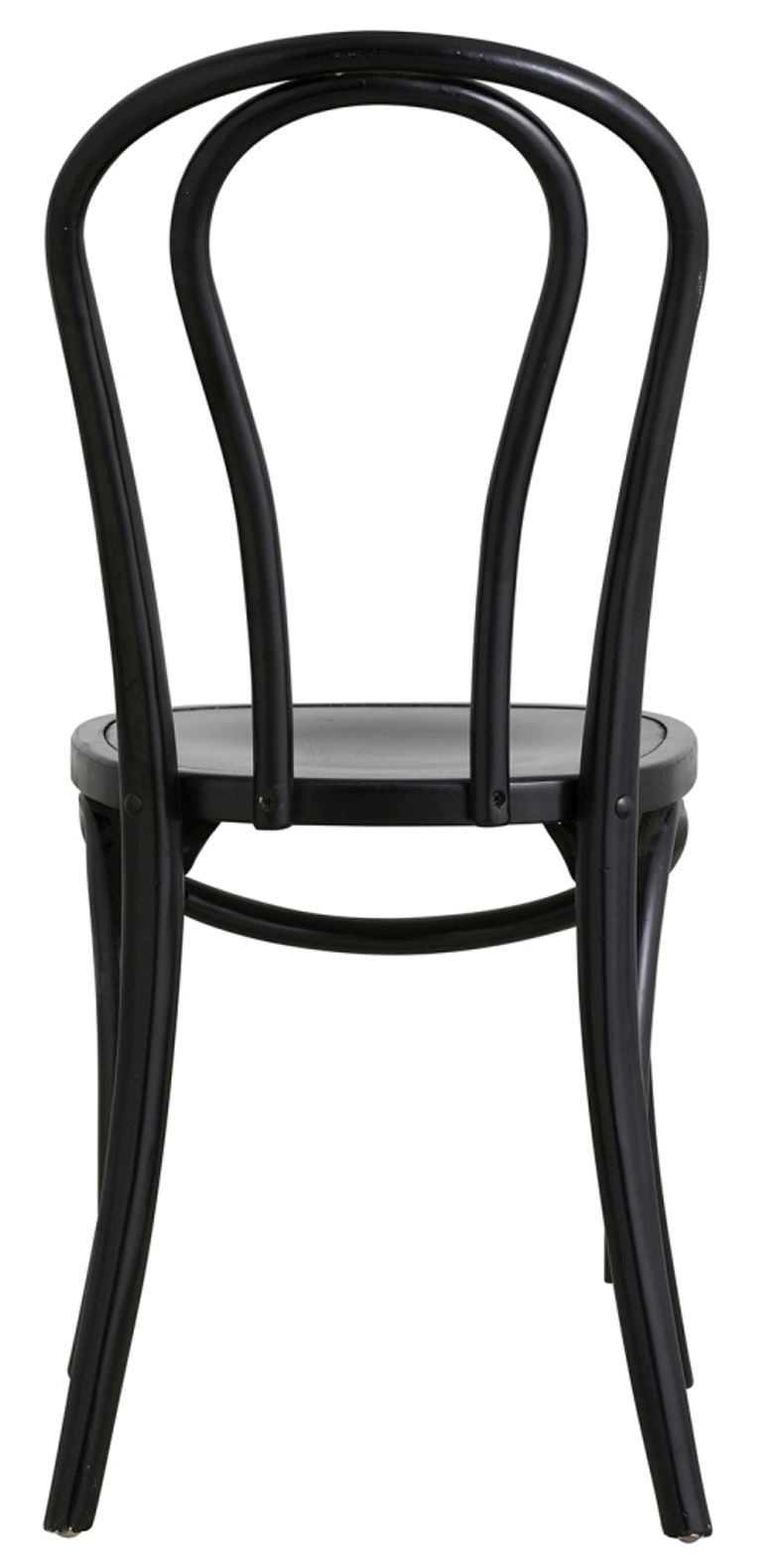 2 x Bistro Shiny Black Wooden Bar Chair