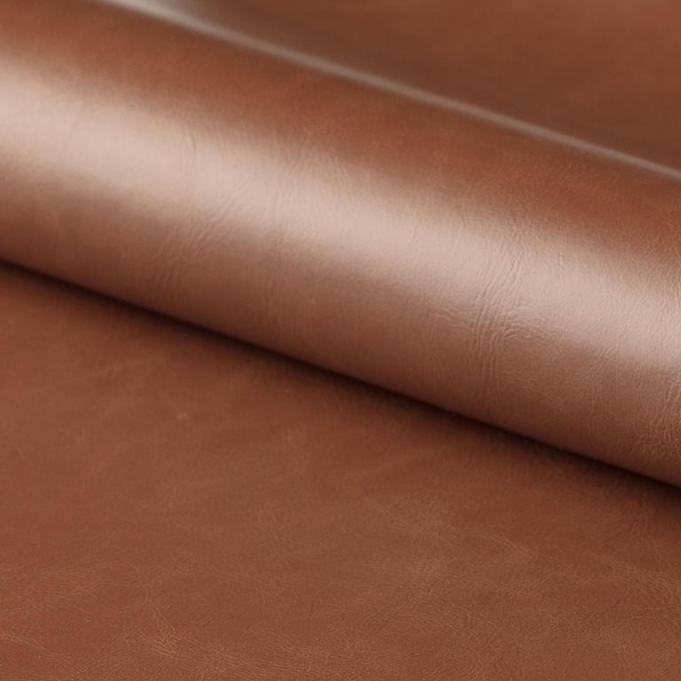 Oregon Barstool - Set of 2 - Tan Faux Leather - with Back