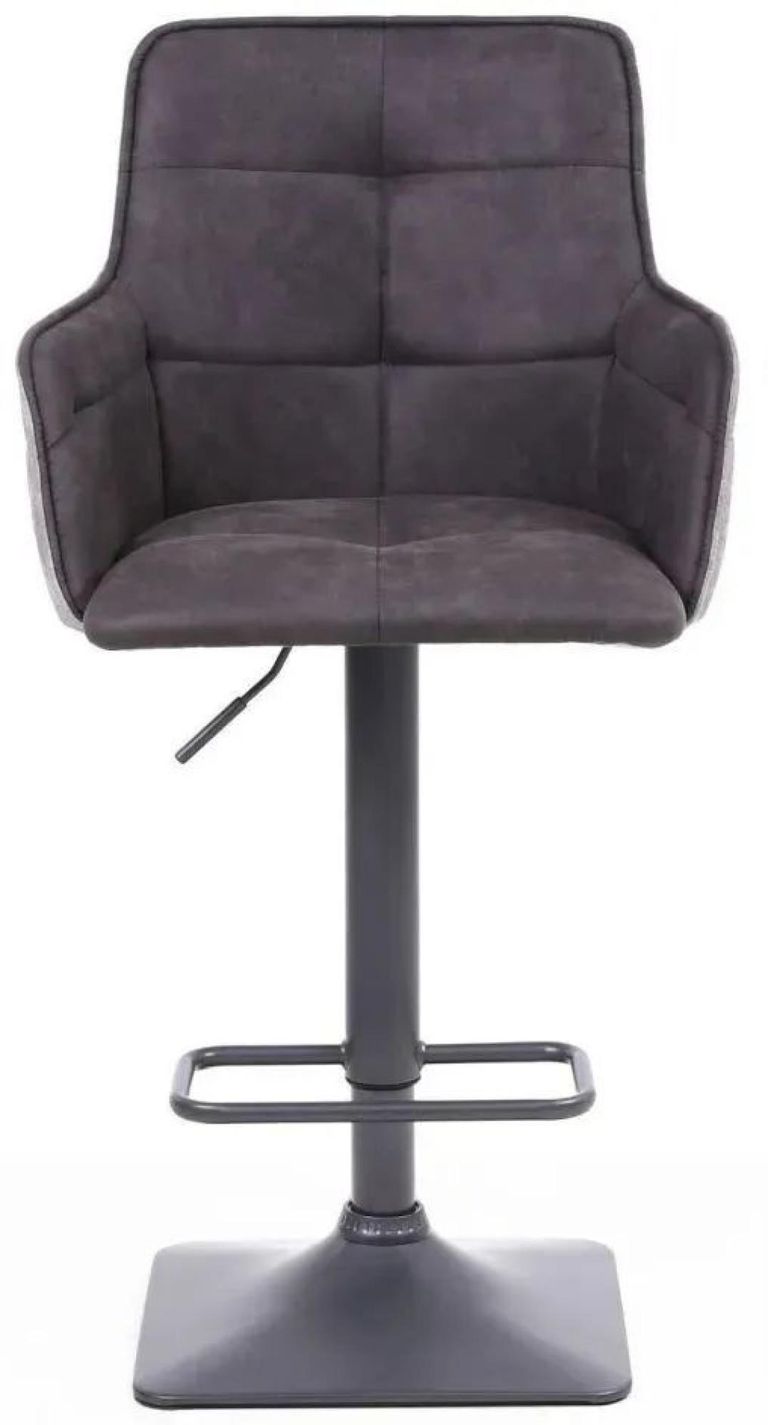 2 x Orion Suede Dark Grey Effect Barstool