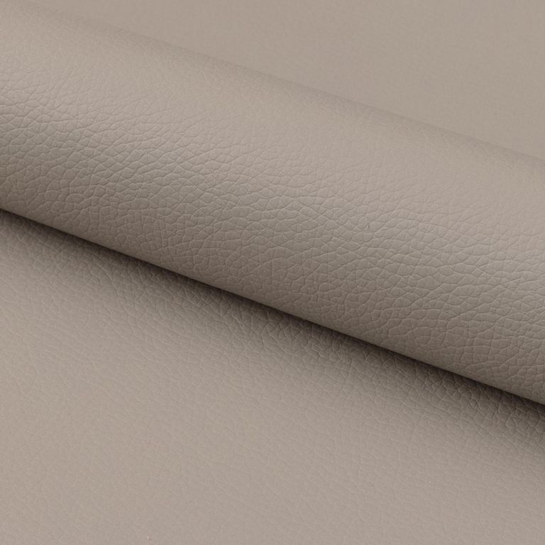 Plump Barstool - Set of 2 - Taupe Faux Leather - Chrome - Gas Lift