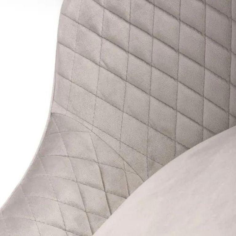 2 x Savanna Brushed Mink Velvet Barstool