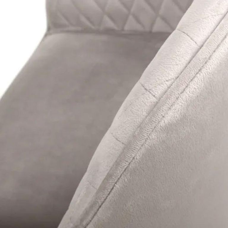 2 x Savanna Brushed Mink Velvet Barstool