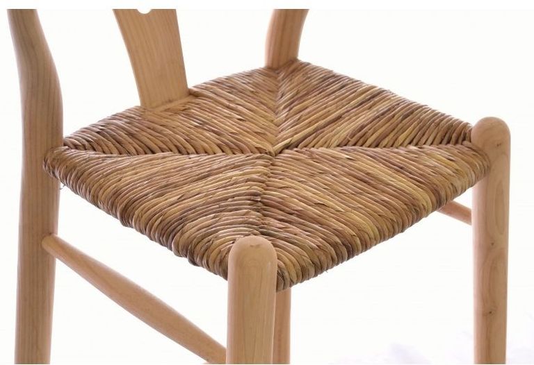 2 x Shoreditch Wooden Barstool with Rush Seat