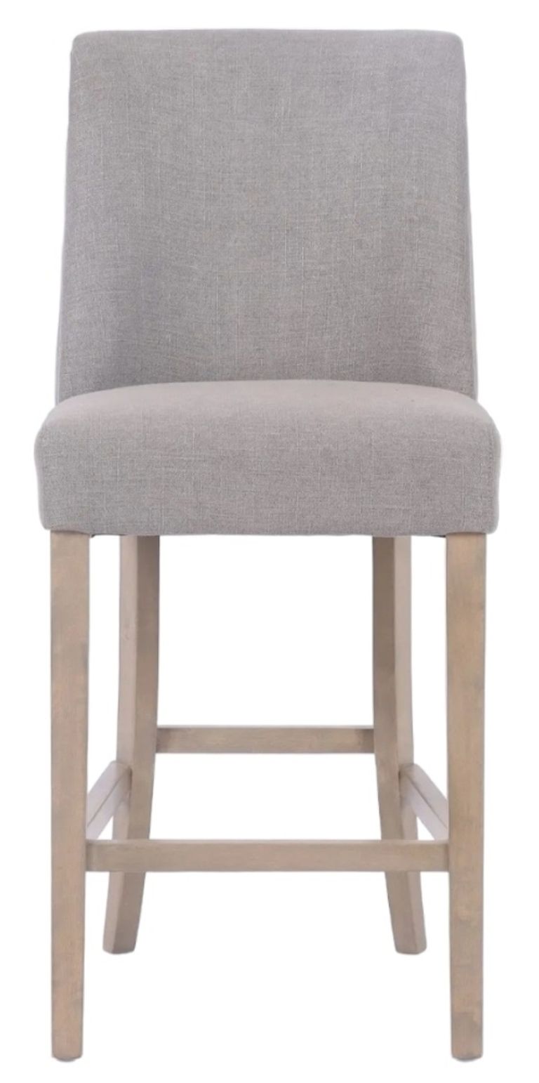 2 x Stoy Sand Linen Counter Stool
