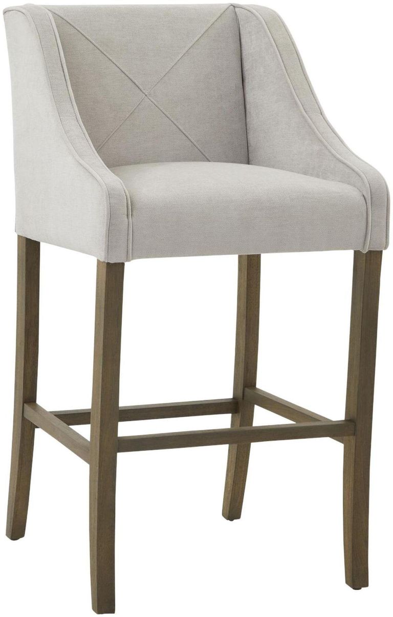 2 x Warwick Grey Upholstered Barstool
