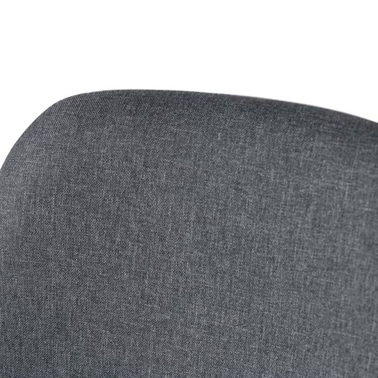 Assisi Barstool - Grey Fabric - with Back - Set of 4